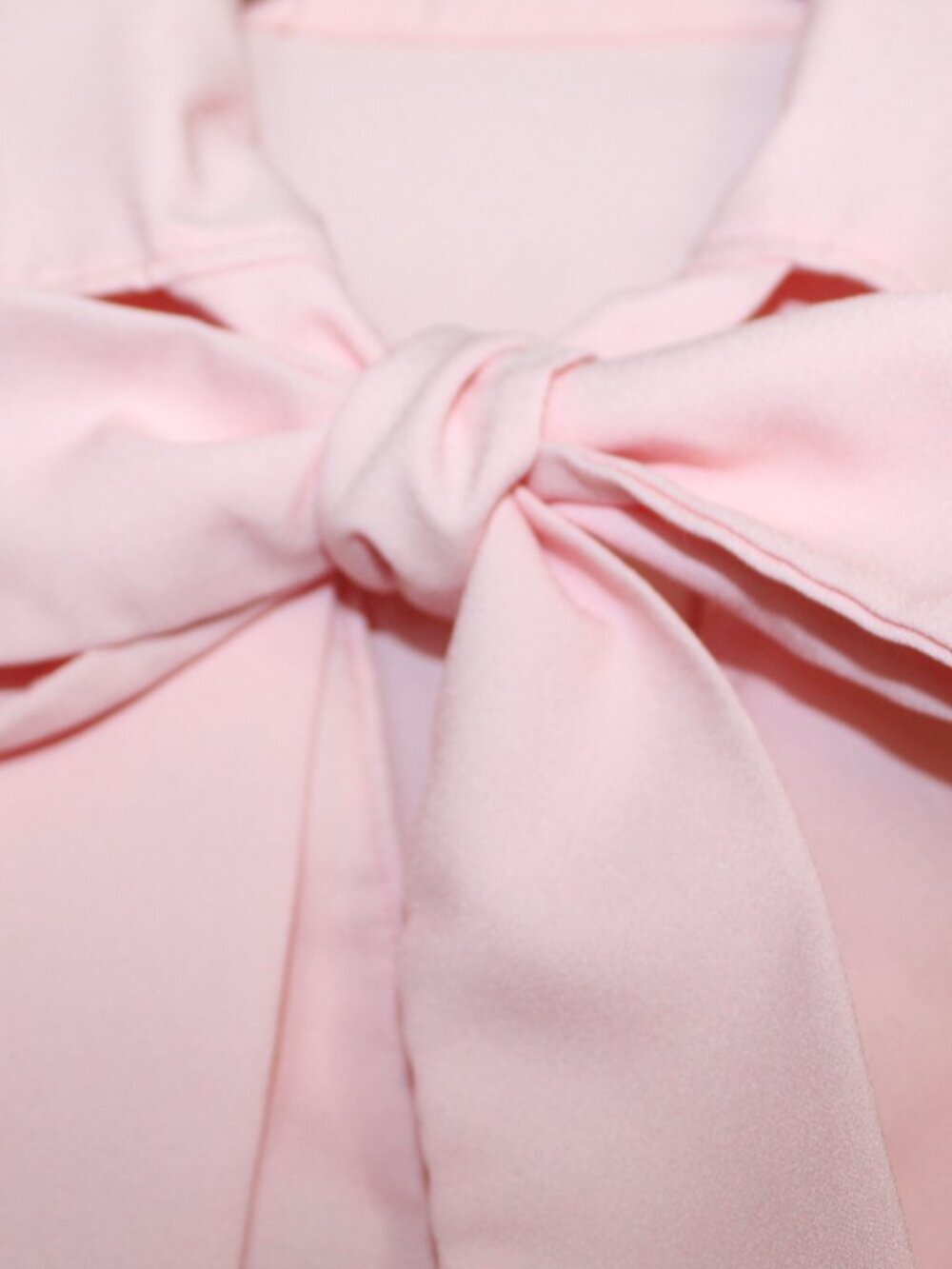 Vintage 70s women's blouse pink handmade pointed collar floral embroidered - Picture 5 of 11